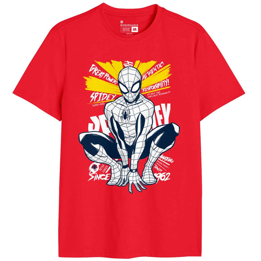 Bon Organik Mens Regular Fit T-Shirt (BON11466_Red