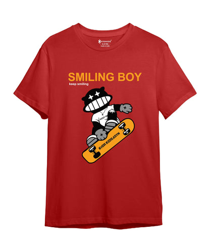 Kyda Kids Boys Cotton Blend Regular Fit Short Sleeve Printed Multicolor T-Shirts For Boys - (Pack Of 5)