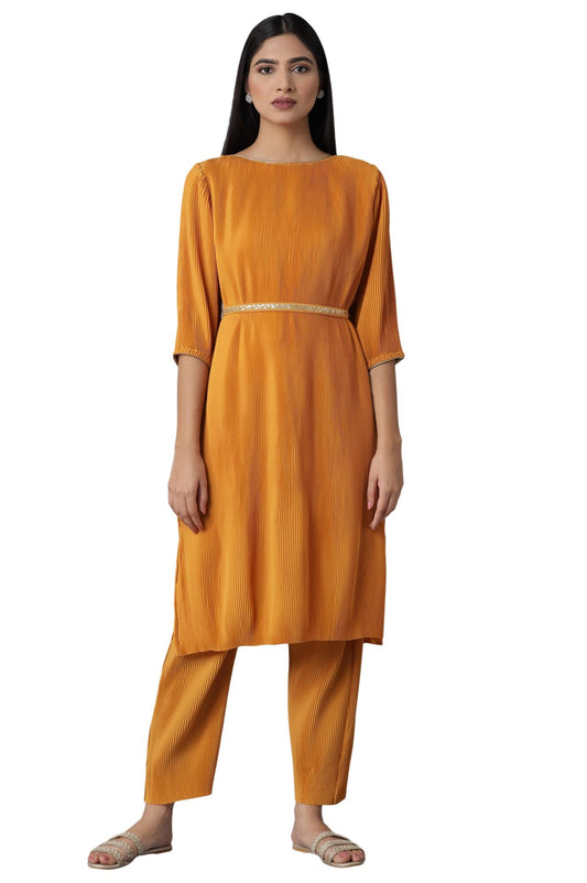 W for Woman Denim Women Regular Kurta & Slim Pant