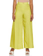Aurelia Womens Loose Fit Rayon Palazzo (20FEA60054-601224_Green_Large_Green_L)