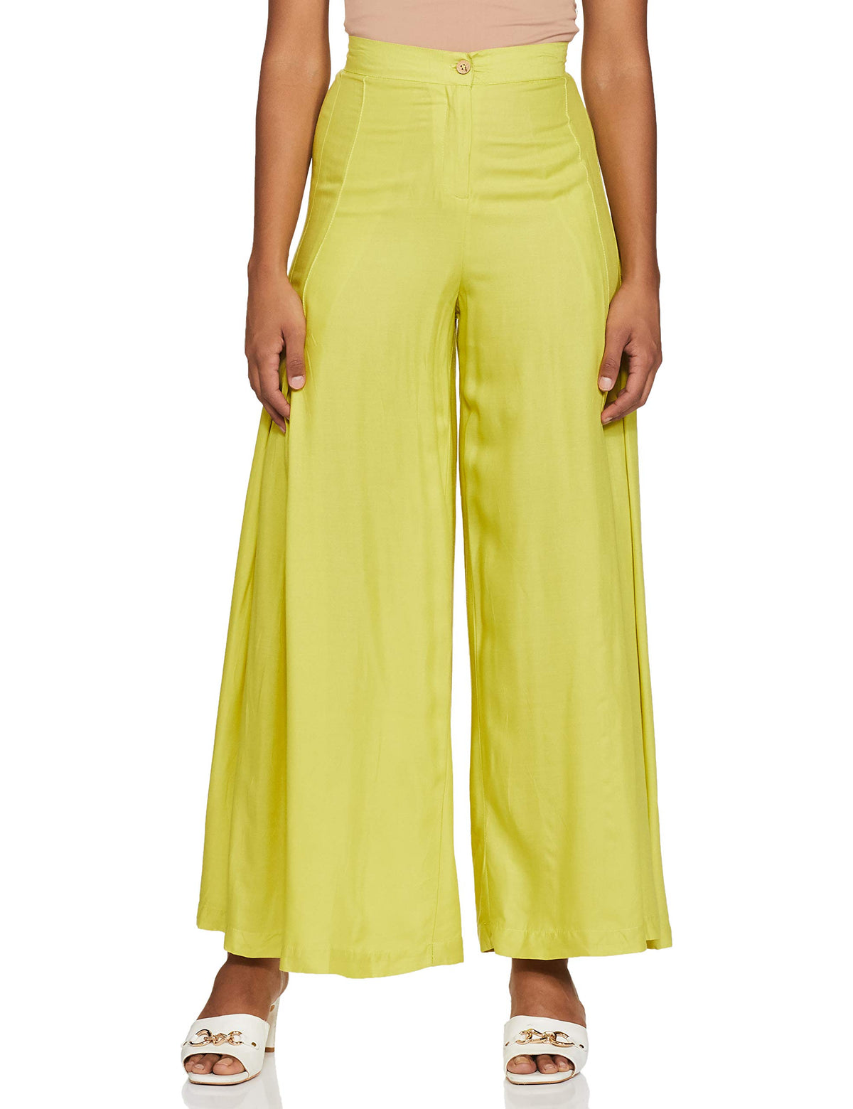 Aurelia Women Loose Fit Bottom(20FEA60054-601224_Green_2XL) Palazzos