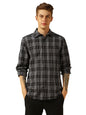 Dennis Lingo Men Black Checks Cotton Regular Fit Full Sleeve Shirts