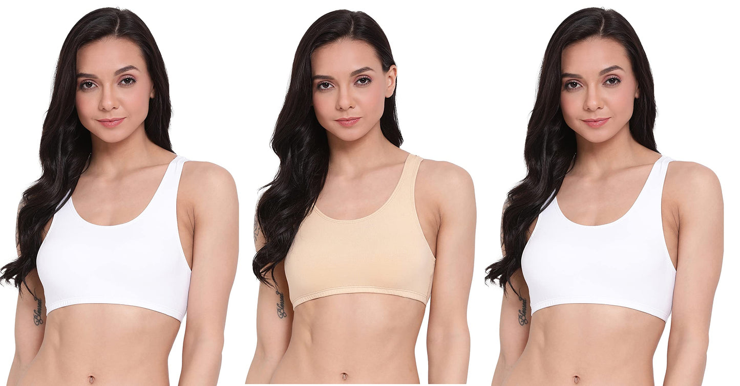 Lyra 541 Premium Cotton Non-Padded Beginners Bra For Women