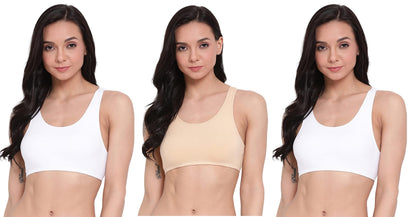 Lyra 541 Premium Cotton Non-Padded Beginners Bra For Women