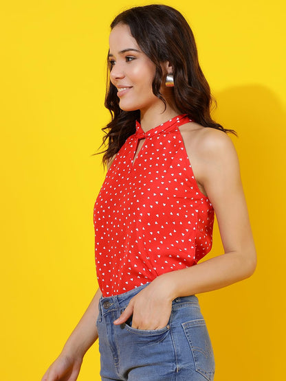 Kotty WomenS Printed Stylish Sleeveless Top(Multicolor,L)