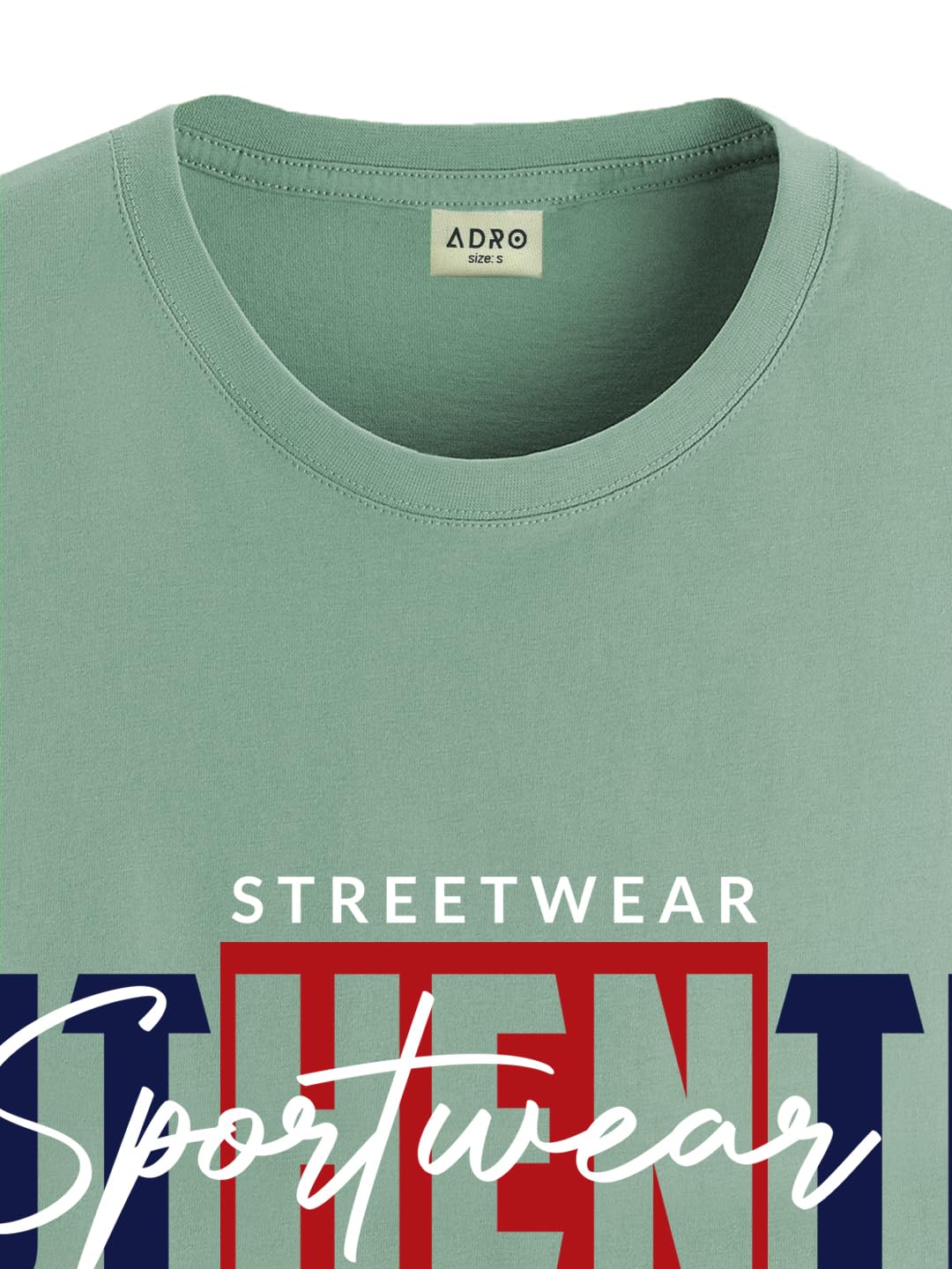 ADRO Men's Graphic Printed 100% Cotton T-Shirt - Regular Fit, Printed T-Shirts for Men (RN24-SPT-PT_Pista)
