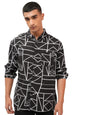 Ketch Men Long Sleeve Oversized Fit Khos000034 Black M