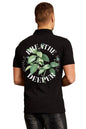 Veirdo Mens Cotton Back Graphic Printed Regular Fit Polo T-Shirt