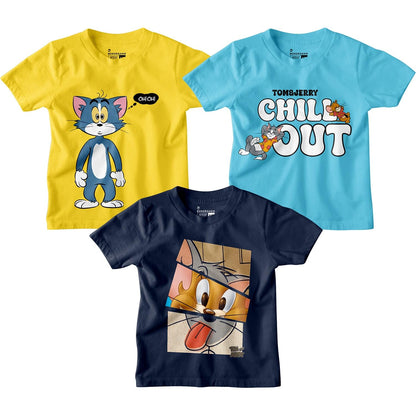 Bon Organik Boys Regular Fit T-Shirt (BON11237_Multi