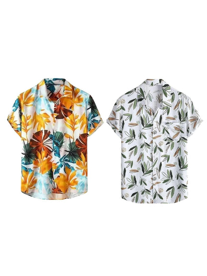 Leriya Fashion MenS Casual Cotton Shirt  Button Down Summer ShirtS For Men | Lightweight Textured Fabric | Perfect For Daily &