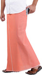 Prakasam Cotton Mens Supreme Qulaity Kfc Plain Welcro Pocket Dhoti (Kfc-Pln-Orange)