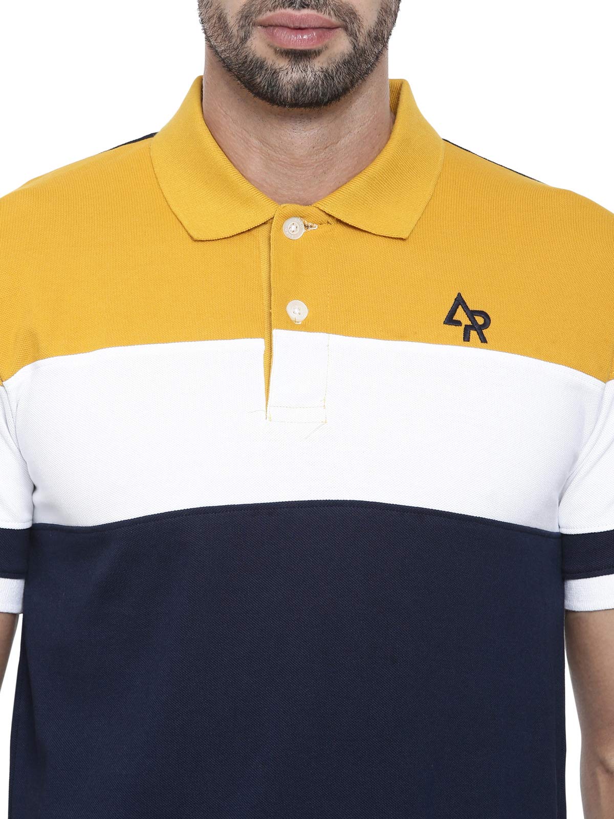 ADRO Branded Polo T-Shirts for Men (Yellow)