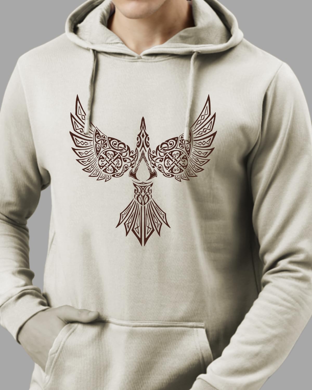 ADRO Hoodies for Men | Printed Hoodie for Men | Cotton Hoodie | Mens Hoodies | Sweatshirt for Men | Hooded Regular Fit Hoodie|H2