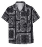 Leriya Fashion MenS Printed Regular Fit Shirt Black
