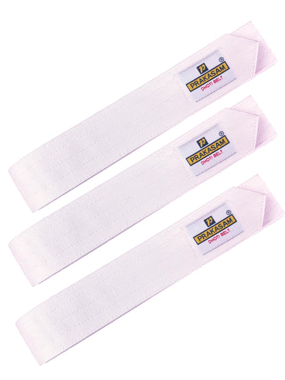 PRAKASAM COTTON Mens Cotton Dhoti Belt | Durable Canvas Cotton Waist Belt for Traditional Dhoti | Adjustable & Comfortable Dhoti