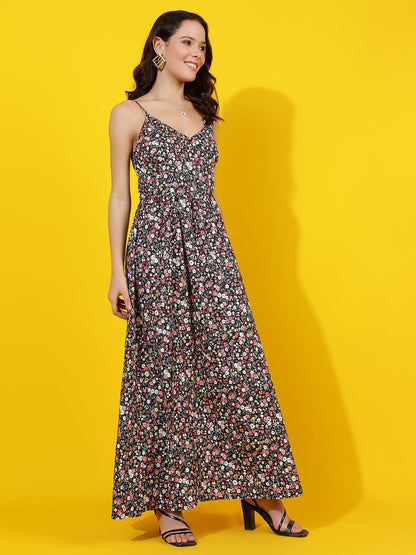 Kotty WomenS Printed Fit And Flare Dress(Multicolored,M)