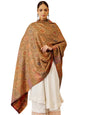 Pashmoda Women Dilruba Kaani Wool Blend Kashmiri Shawl, Stole, Scarf, Luxury Pashmina Evening Wrap (Size: 101 X 203 CM)