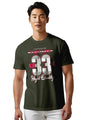 Peppyzone Mens Regular Fit T-Shirt (PZ-N-8372_Olive3