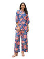 Greciilooks Women Rayon Blend Floral Ethnic Wear Kurta Co-Ord Set (Gl-K-W1728&Tr819-3Xl Peach)