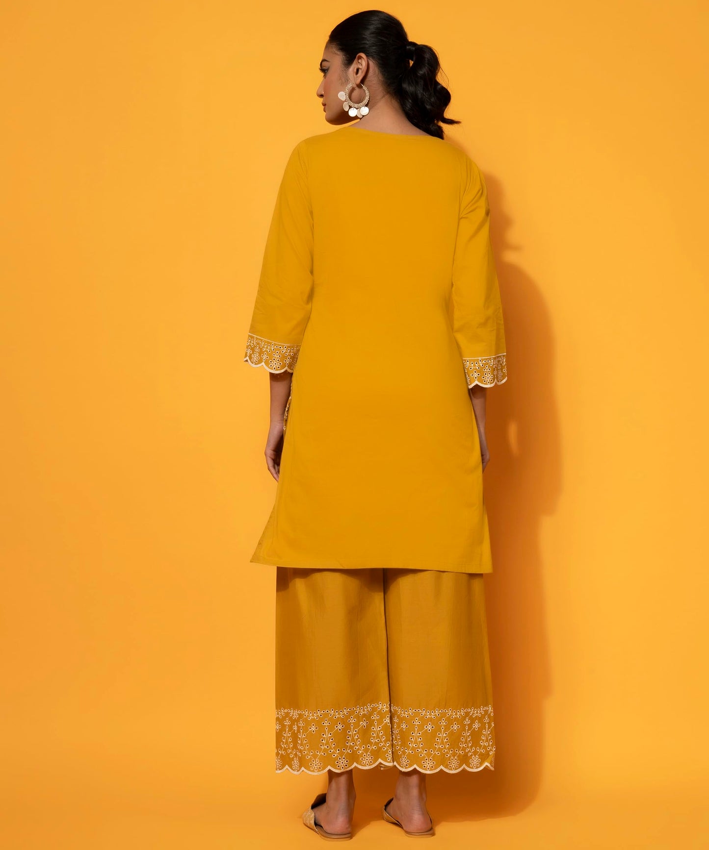 Libas WomenS Cotton Co-Ords (27370_Mustard