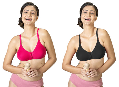 Lyra 516 Flora Mesh Ladder Moulded Premium Cotton Bra