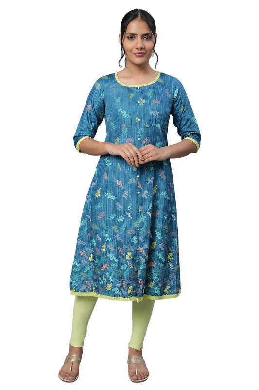Aurelia Women's Cotton Regular Fit Kurta & Tight