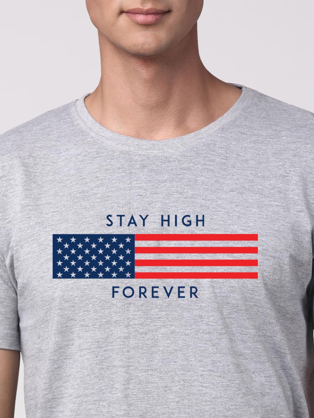 ADRO Mens Flag Printed Cotton T-Shirt_RN24-L2-FLAG-GR