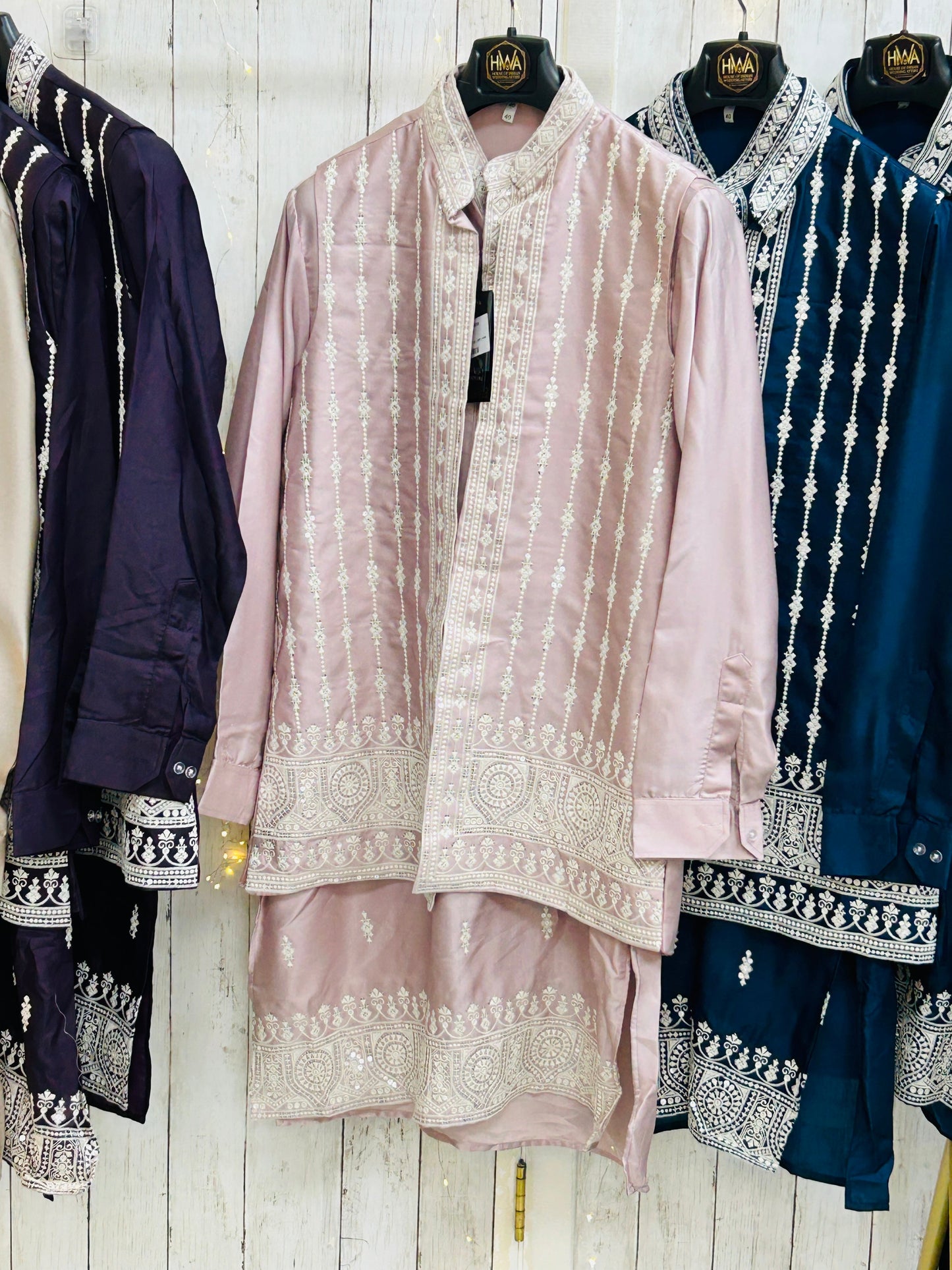 Half jacket kurta set / sherwani