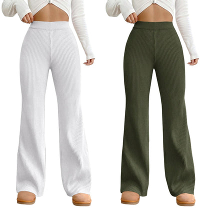 Tee Projekt Regular Fit Trousers for Women| Korean Trousers for Women White-Olive
