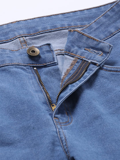 Dennis Lingo Mens Slim Fit Stretchable Denim Solid Jeans (Indigo)