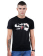 REVOLT Solid Slim Fit Men's Casual Round Neck 100% Cotton T-Shirt-Photographic Print (Jet Black, XL) (REVSS23-GRA-001