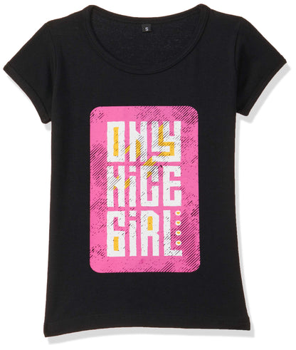 T2F Girls Cotton Regular Fit T-Shirt(Pack of 5)
