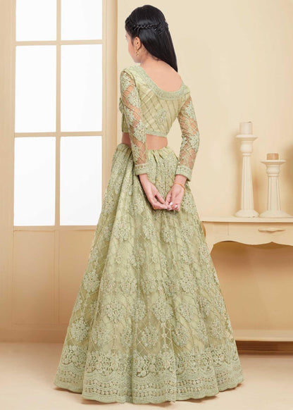 Suppar Sleave Traditional Ethnic Wear For Girls Designer Embroidered Kids Lehenga Choli