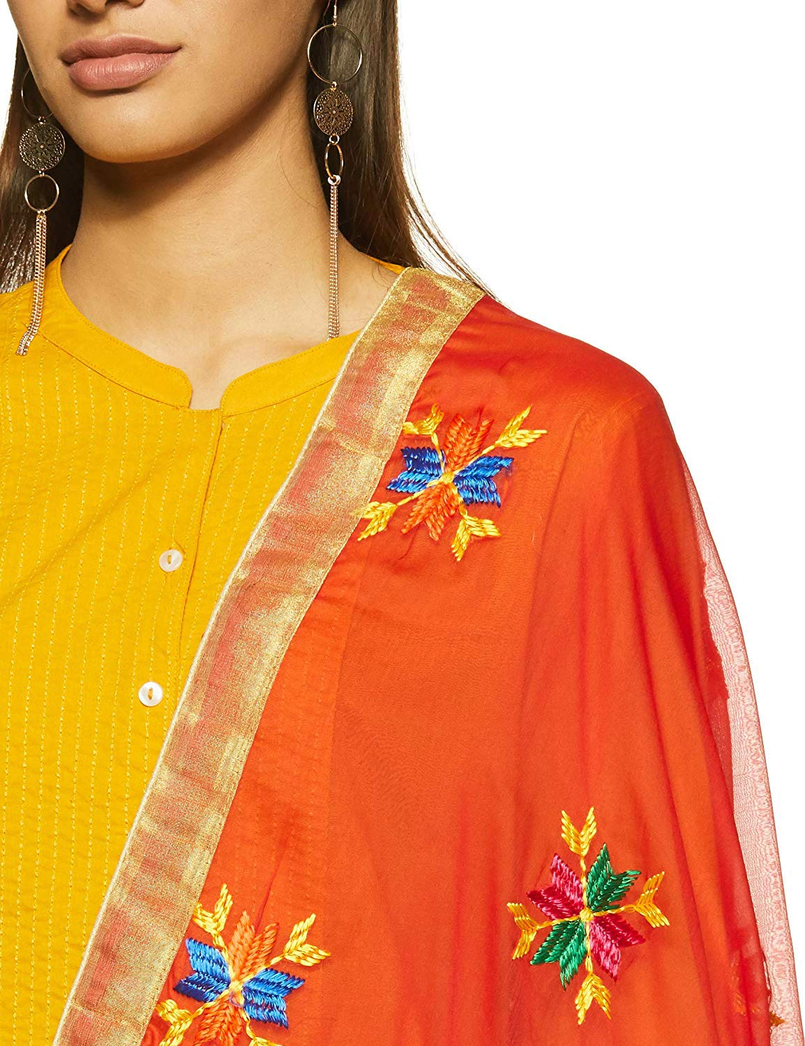 Weavers Villa WomenS Embroided Dupatta, 2.25 Mtrs