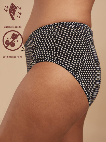 Nykd (Nyp100 Assorted Breathable Cotton Hipster Panty Set For Women | Mid Rise, Medium Coverage With Anti Bacterial & Anti Odour