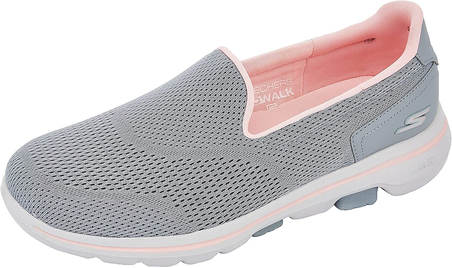 Skechers Women Go Walk 5 Ocean Sparkle Gylp Sports Shoes