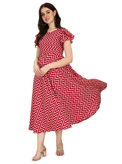 Oomph! Dress For Women Stylish | One Piece For Women Long | Trendy Long One Piece Summer Outfit | Lightweight Flared Maxi Dress
