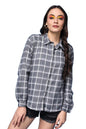 POPWINGS Casual Checks Print Shirt for Women | Cotton Full-Sleeves Women Shirt | Summer Shirt for Women | Stylish Shirt for Wome