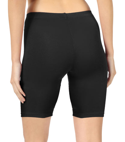 SHODOX Womens Anti Bacterial Cycling Shorts, Under Skirt Biker Shorts, High Waist Stretchable Yoga Shorts & Gym Workout Skin Fi