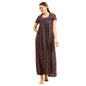 Sweet Dreams Women Printed Night Dress Navy Blue