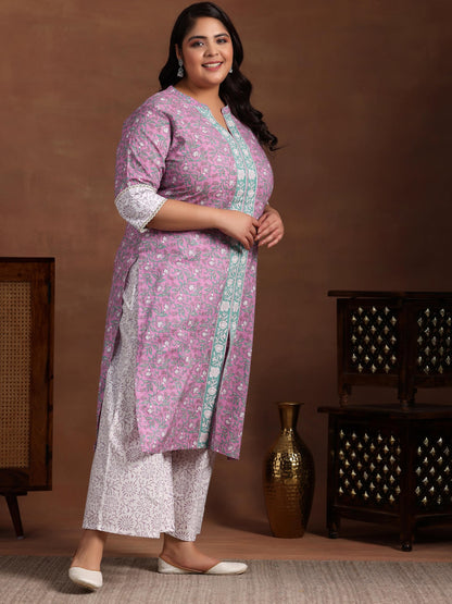 Extra Love By Libas Women'S Cotton Kurta Set (15653_Pink)