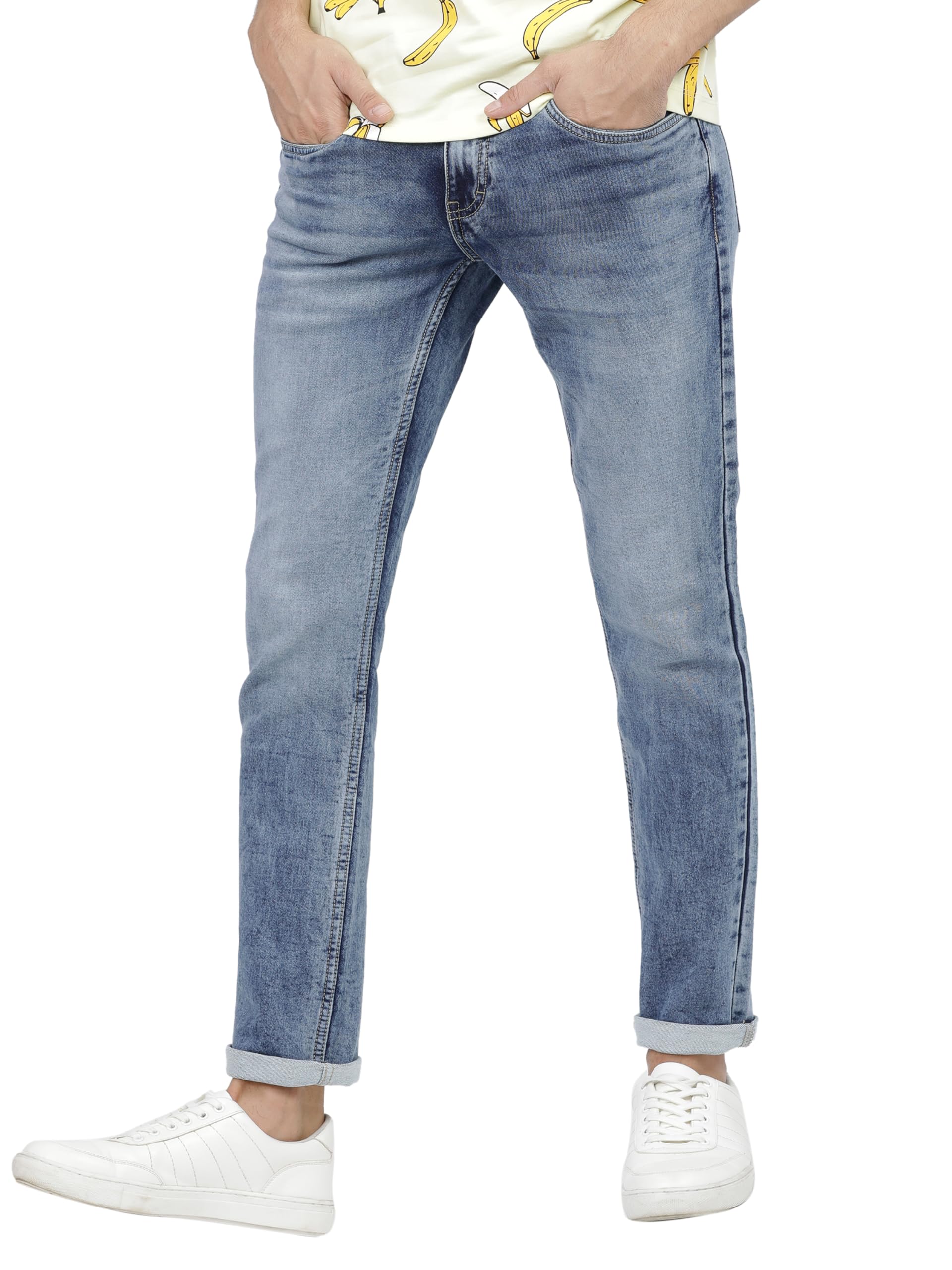 Ketch Mens Blue Slim Fit Jeans