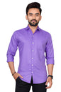 Besix MenS Cotton Blend Solid Shirt With Spread Collared Full Sleeve Button Closure Curved Hem Straight Length And One Pocket |