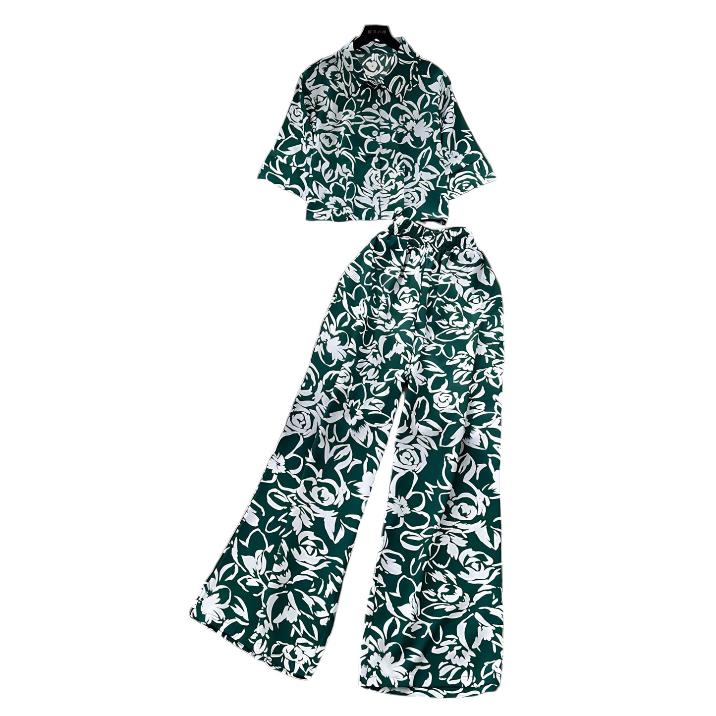 Gufrina Women For Co Ord Set|| Oversize Shirt|Shirt Collar Top| Flora Co-Ord Set For Women Print|Button-Down Casual Wear For Wom