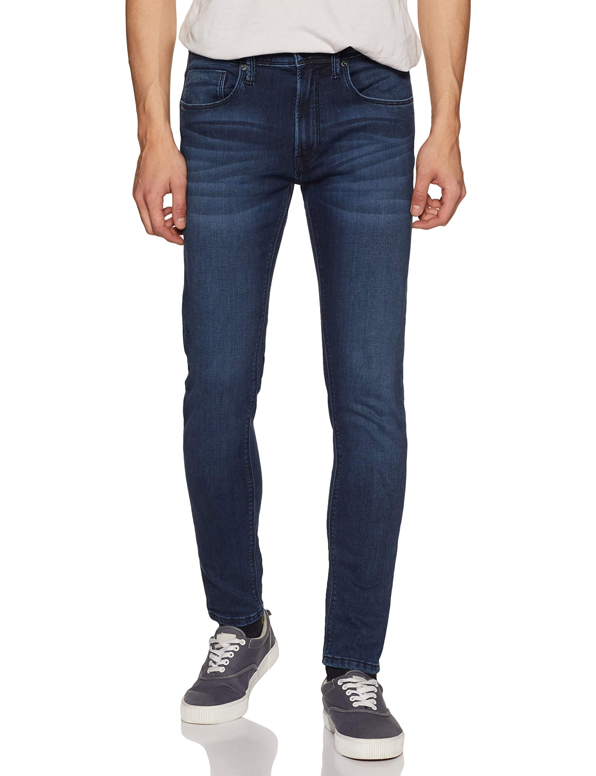 Pepe Jeans Men Slim Fit Cotton, Spandex Jeans (Pm205700J67_Med Used_36W X 31L_Blue_36W X 31L)