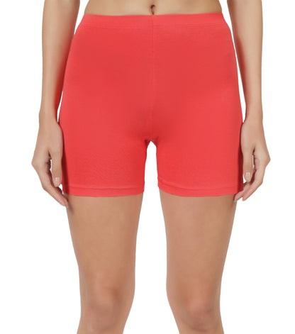 SHODOX Womens Anti Bacterial Cycling Shorts, Under Skirt Biker Shorts, High Waist Stretchable Yoga Shorts & Gym Workout Skin Fi