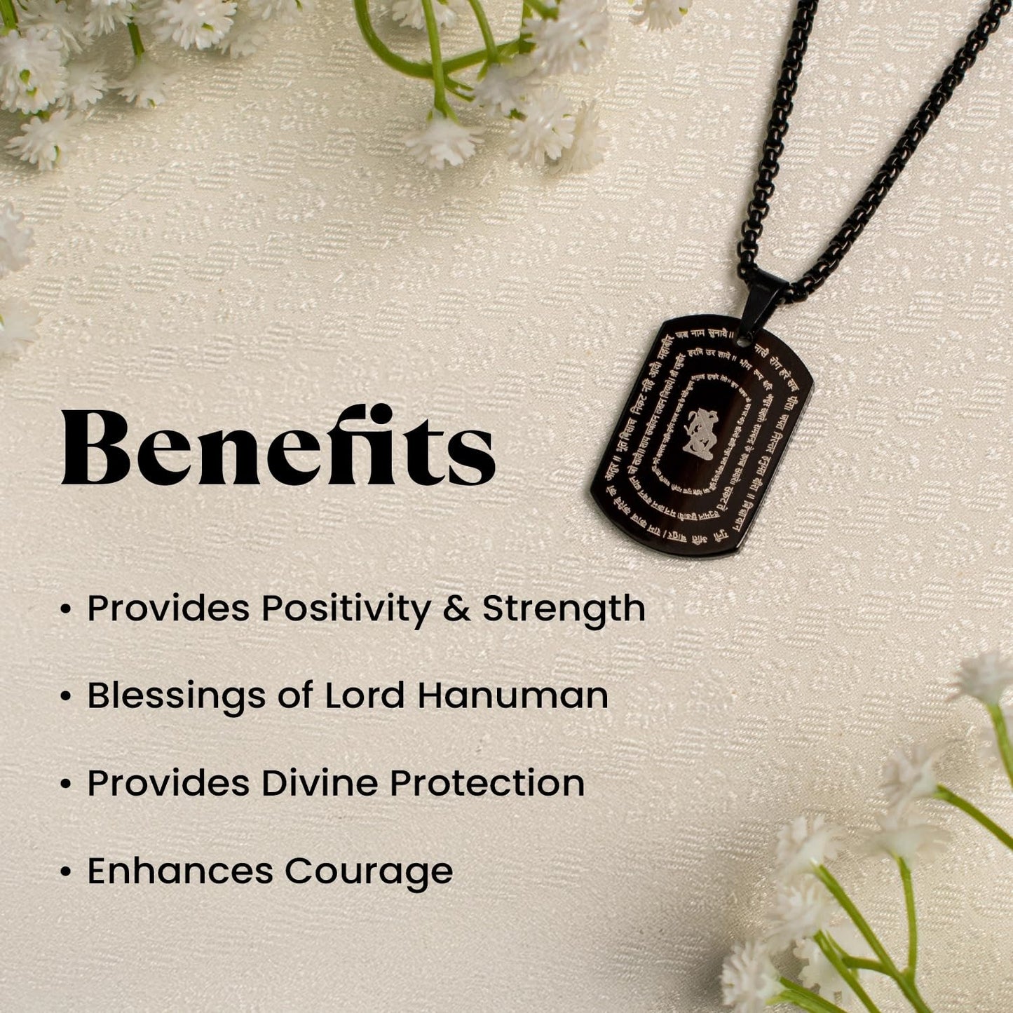 Astrotalk Hanuman Kripa Kavach Pendant | 25-Verse Engraved Hanuman Chalisa Locket | Strength, Focus & Protection | Hanuman Ji Locket Gift for Men &Women