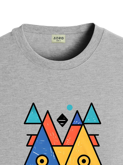 ADRO T Shirts for Boys & Girls || Creative Abstract Printed T-Shirt || Ages 3-14 || 100% Cotton Round Neck Tshirt for Boys & Gir