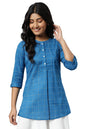 Aurelia Women's Cotton Regular Kurta (22FEA30297-504129_Blue