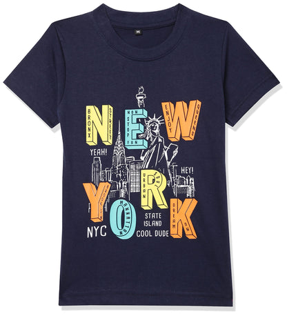 T2F Boys Cotton Regular Fit T-Shirt(Pack of 5)